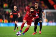 Mohamed Salah during a Champions League game against Atletico Madrid
